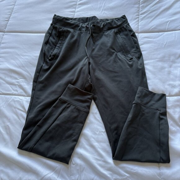 Yogalicious Lux Womens Size Small Cuffed Ankle Jogger Pants Gray Pockets - Picture 1 of 5